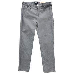 NYDJ Curves 360 Slim Straight Ankle Jeans Women’s 6S Dove Gray Stretch Denim